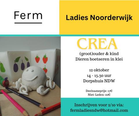 Crea voor (groot)ouder & kind: Dieren boetseren © Ferm Ladies Noorderwijk