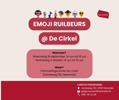 Emoji-ruilmoment @De Cirkel © Stad Herentals/Dienst Gelijke Kansen