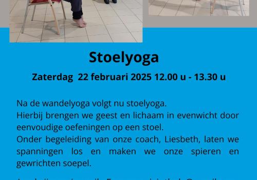 Stoelyoga / organisatie Femma Mixinthals © Femma Mixinthals