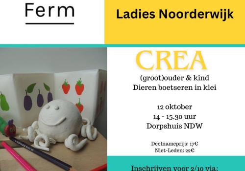 Crea voor (groot)ouder & kind: Dieren boetseren © Ferm Ladies Noorderwijk