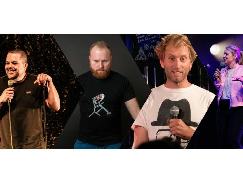 Yannick Noben, Roosje Pertz, Maarten D’Haene en Koen De Wulf - Comedy Line-up © Maarten_(c)_Tristan_Dezitter