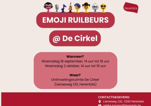 Emoji-ruilmoment @De Cirkel © Stad Herentals/Dienst Gelijke Kansen