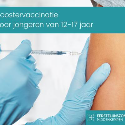 Boostervaccin voor 12- tot 17-jarige