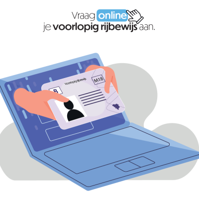 Vraag uw voorlopig rijbewijs online aan