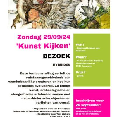 'Kunst kijken' in De Warande op 29/09